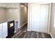 Hallway leading to the rooms with a storage closet at 702 Eberhart Dr, Shelbyville, IN 46176