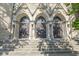 An ornate entrance features arched doorways and detailed stone work at 802 N Meridian St # 204, Indianapolis, IN 46204
