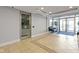 Inviting lobby featuring tiled floors, comfortable seating, and secure entry at 802 N Meridian St # 204, Indianapolis, IN 46204