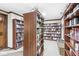 This spacious library offers floor to ceiling built in bookcases and ample room for displaying your collection at 8425 N Halyard N Way, Indianapolis, IN 46236