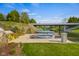 Backyard boat dock with direct water access, perfect for boating and waterfront enjoyment at 995 Westlake Hills Dr, Columbus, IN 47201