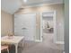 Second-floor playroom featuring a table, chairs, and a doorway to the next room at 995 Westlake Hills Dr, Columbus, IN 47201