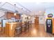 Unique kitchenette featuring stylish bar stool seating and lots of lighting at 1115 Morningside Ct, Greenfield, IN 46140