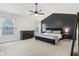 Stylish main bedroom featuring a modern design and ample natural light at 11907 Ledgestone Cir, Fishers, IN 46037