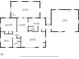 Detailed floor plan highlighting the layout of the home, including bedrooms, living areas, and garage at 1229 N German Church Rd, Indianapolis, IN 46229