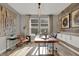 Stylish office space with a modern desk, wood accent wall, and ample natural light at 1249 Sika Ln, Greenwood, IN 46143