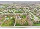 Stunning aerial view of a lush residential neighborhood with well-manicured lawns and mature trees in a desirable location at 1250 W 141St St, Carmel, IN 46032