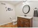 Charming powder room featuring decorative mirror and stylish fixtures at 1250 W 141St St, Carmel, IN 46032