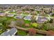 Expansive aerial view of homes with manicured lawns in a serene residential neighborhood at 12526 Pembrooke Cir, Carmel, IN 46032