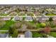Expansive aerial view of homes with manicured lawns in a serene residential neighborhood at 12526 Pembrooke Cir, Carmel, IN 46032