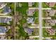 Overhead shot of homes in a planned community showing harmonious architecture and landscaping, with inviting streets at 12526 Pembrooke Cir, Carmel, IN 46032