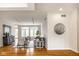 Spacious living room showcasing contemporary furnishings, hardwood floors, and stylish decor at 12526 Pembrooke Cir, Carmel, IN 46032