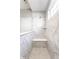 Large marble tiled walk-in shower with a built in bench at 2352 Somerset Cir, Franklin, IN 46131