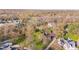 Aerial view showcasing the property within a lush, tree-filled neighborhood at 241 Melissa Ann Ct, Indianapolis, IN 46234