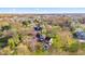 An aerial view of the property showcasing well-manicured lawn and mature trees at 241 Melissa Ann Ct, Indianapolis, IN 46234