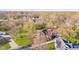Aerial view of the property showcasing its landscaping, long driveway, and neighborhood at 241 Melissa Ann Ct, Indianapolis, IN 46234