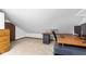 Bonus room featuring desk space and neutral carpeting at 241 Melissa Ann Ct, Indianapolis, IN 46234