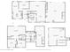 Detailed floor plan showcasing the layout of the first and second floor and the basement at 241 Melissa Ann Ct, Indianapolis, IN 46234