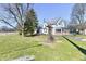 Charming two-story home with brick enclosed porch with large open yard and trees at 302 S Sherman Dr, Indianapolis, IN 46201