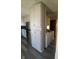 This kitchen features tall cabinets for lots of storage and a stainless steel fridge at 3531 Welch Dr, Indianapolis, IN 46224