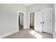 View of the bedroom showing the bathroom and closet at 39 S Holmes Ave, Indianapolis, IN 46222