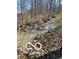 Scenic view of a creek flowing through a wooded area, surrounded by lush greenery at 4031 N Banta Rd, Bargersville, IN 46106