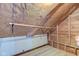 Unfinished attic for storage or additional renovation at 4254 N 200 W, Greenfield, IN 46140