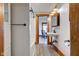 Bathroom with vintage sink and fixtures, and a view to the dining room at 4254 N 200 W, Greenfield, IN 46140