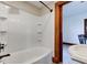 Bathroom with shower and vintage sink at 4254 N 200 W, Greenfield, IN 46140