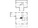 Floor plan showing both the first and second floors of the house, with bedrooms, Gathering room and attic at 4254 N 200 W, Greenfield, IN 46140