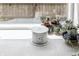 Close up of marble countertop featuring stylish decorations and convenient wireless charging power outlets at 632 N Temple Ave, Indianapolis, IN 46201