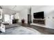 Open-concept living space blending the living room and kitchen areas, perfect for seamless entertaining and everyday living at 632 N Temple Ave, Indianapolis, IN 46201