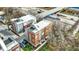 Aerial view of modern townhomes with easy access to the freeway for commuters at 805 Switchyard Pl, Indianapolis, IN 46202