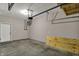 Garage with storage space, an automatic door, and plenty of room for parking at 805 Switchyard Pl, Indianapolis, IN 46202