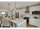 Stylish kitchen featuring a large island, stainless steel appliances, and pendant lights over the island at 805 Switchyard Pl, Indianapolis, IN 46202
