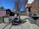 Backyard patio with outdoor dining table and grill perfect for entertaining and enjoying sunny days at 850 N Butler Ave, Indianapolis, IN 46219