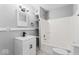 Clean bathroom featuring a sleek vanity and tub-shower, combining functionality with a minimalist design at 866 W 29Th St, Indianapolis, IN 46208