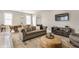 Spacious living area with hardwood floors, modern furniture, and dining area at 1041 S State Ave, Indianapolis, IN 46203