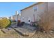 Relax on this home's cozy patio with seating and room to grill outdoors at 11624 Eldridge Dr, Indianapolis, IN 46235