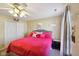 Bedroom featuring a fan, closet and natural light at 11624 Eldridge Dr, Indianapolis, IN 46235