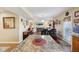 Open floor plan with counter top overlooking dining and living area at 11624 Eldridge Dr, Indianapolis, IN 46235