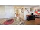 Open concept living room with hardwood floors and views to the dining room at 11624 Eldridge Dr, Indianapolis, IN 46235