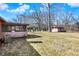 The large backyard includes a storage shed with room for gardening and recreation at 12 Danridge Dr, Danville, IN 46122