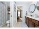 This bathroom features an entrance to the Primary bedroom and shower at 12433 Harvest Glen Blvd, Fishers, IN 46037