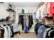 This walk-in closet includes shelving and space to hang your clothes at 12433 Harvest Glen Blvd, Fishers, IN 46037