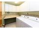 Laundry room featuring white cabinets, ample countertop space, and appliances at 154 Dover N Blvd, Brownsburg, IN 46112