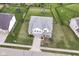 Aerial view of home with fenced yard and well-maintained landscaping at 16753 Workington Way, Westfield, IN 46074