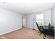 Well-lit bedroom with a desk, gaming chair, and ample space for customization at 16753 Workington Way, Westfield, IN 46074