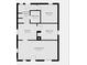 Home floor plan with 2 bedrooms, bathroom, kitchen, laundry room and living room spaces with dimensions included at 1830 N Livingston Ave, Indianapolis, IN 46222