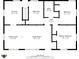 Detailed floor plan illustrating the layout of the home and dimensions at 2315 Caldwell Pl, Columbus, IN 47201